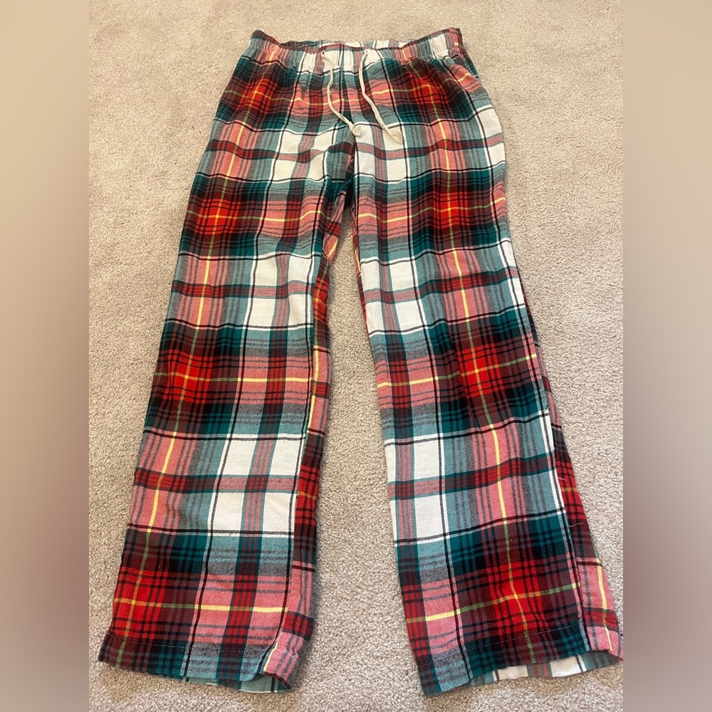 Old Navy Red and Green Plaid Pants